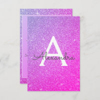 Pink Purple Sparkle Glitter 40th Birthday Party