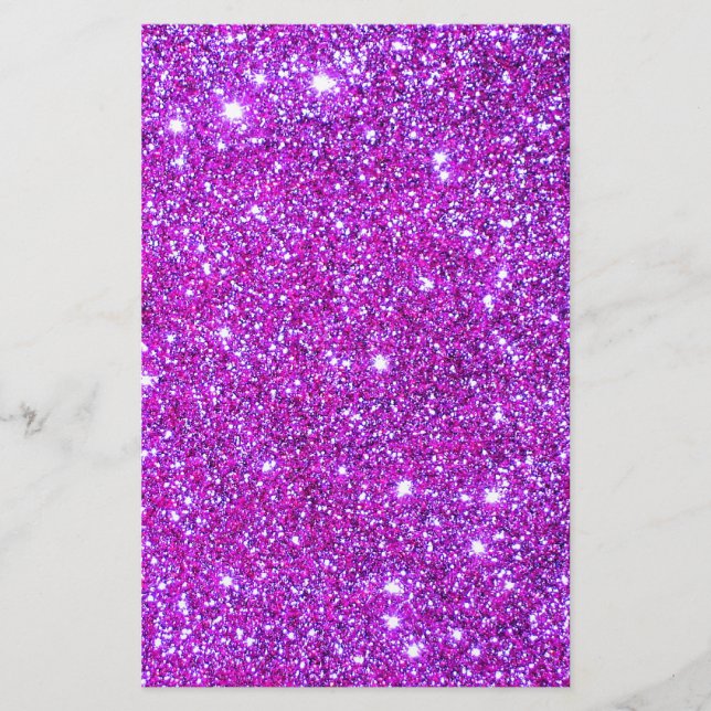 Pink Purple Sparkly Glam Glitter Designer Flyer (Front)