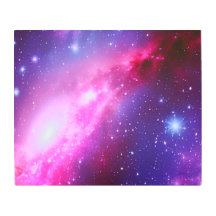 Pink Purple Spiral Galaxy Metal Wall Art