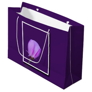 Pink & Purple Spring Blossom Inspirational Floral Large Gift Bag