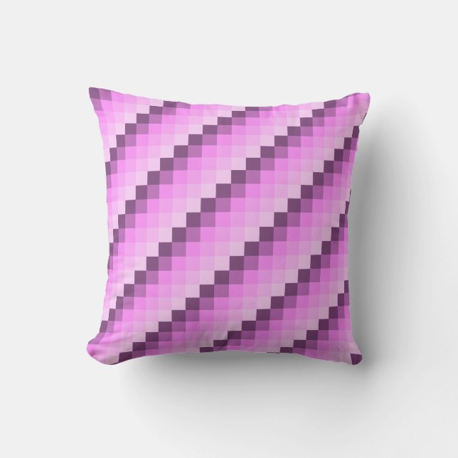 Pink & Purple Squares Cushion (Front)