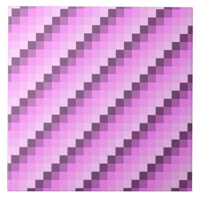Pink & Purple Squares Tile (Front)