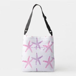 Pink Purple Starfish Thunder_Cove Crossbody Bag