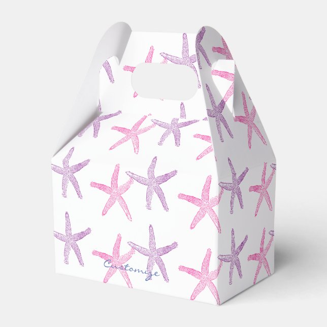 Pink Purple Starfish Thunder_Cove Favour Box (Front Side)