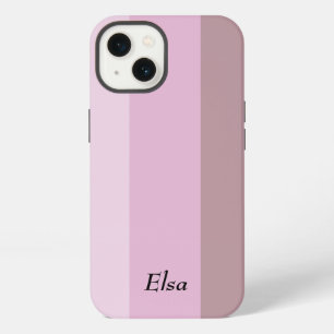 Pink Purple Striped Ombre Custom iPhone 13 Case