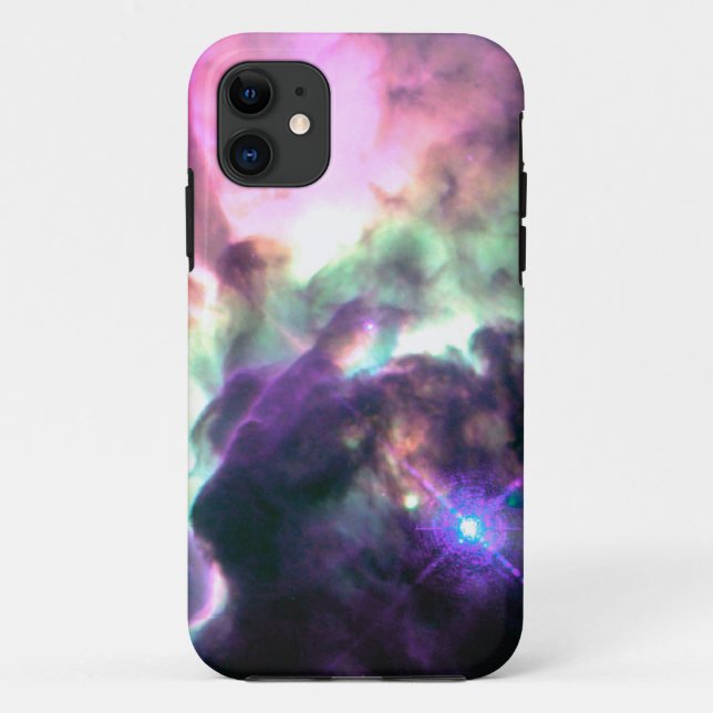 Pink Purple Teal Nebula Case-Mate iPhone Case (Back)