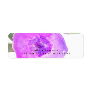 Pink Purple Watercolor Flower Party Invitation