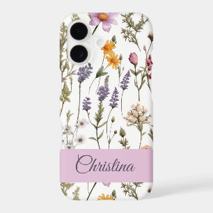 Pink Purple Watercolor Wildflower Name