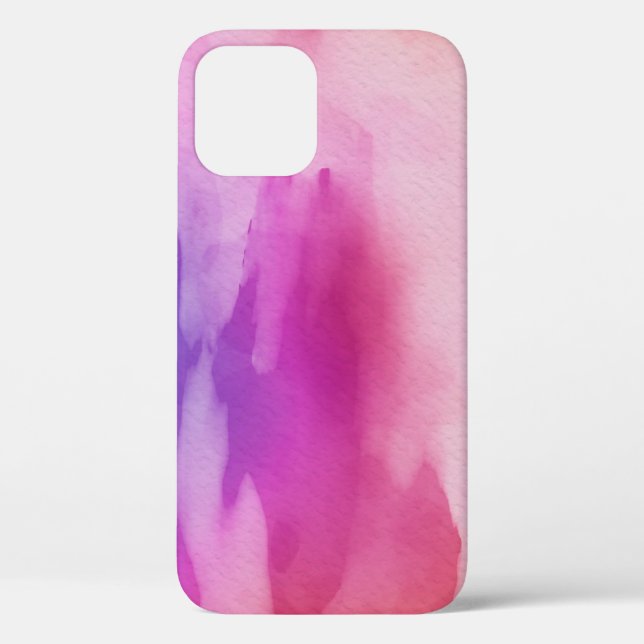 Pink & Purple Watercolors Case-Mate iPhone Case (Back)