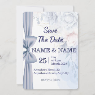 Pink Purple White Watercolor Flora Wedding Invitat Thank You Card