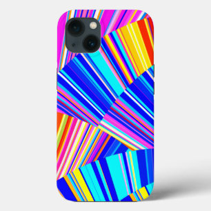 Pink Purple Yellow Blue Trendy Abstract iPhone 13 Case