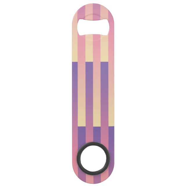 Pink Purple Yellow Striped Pattern  (Front)
