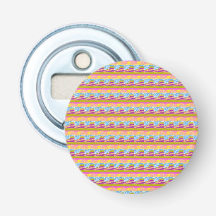Pink Purple Yellow Sunset Boat Blue Waves Bottle Opener