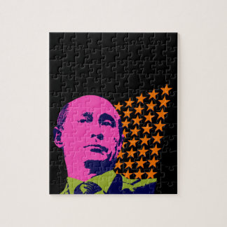 Pink Putin Pop Art Portrait Jigsaw Puzzle