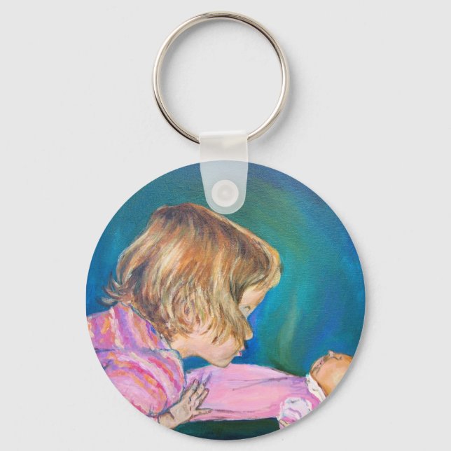 Pink Pyjamas Keychain (Front)