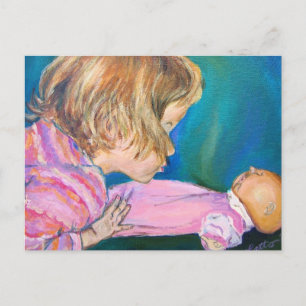 Pink Pyjamas Postcard