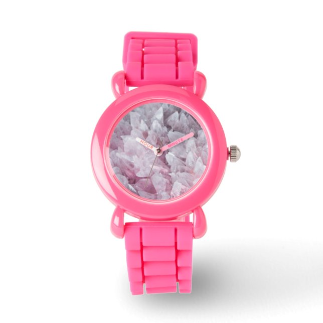 Pink Quartz Mind Body Spirit Energy Watch (Front)