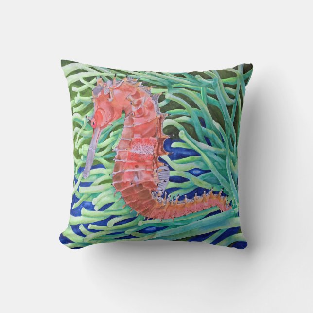 Pink Queen Throw Pillow (Front)