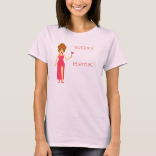 Pink Queenie Martini Baby Doll T-Shirt