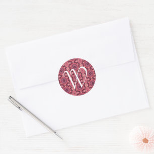 Pink Quilt Classic Round Sticker