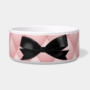 Pink Quilted Pet Bowls