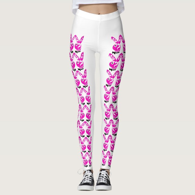 pink rabbit leggings (Front)