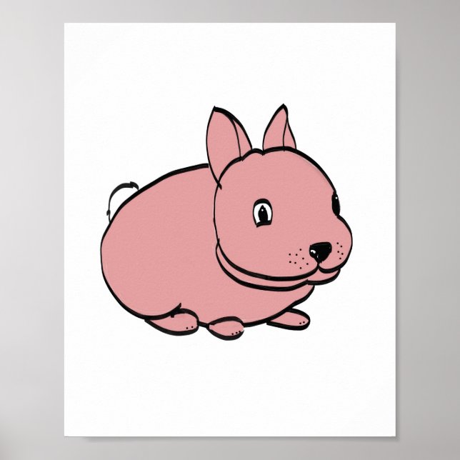 Pink Rabbit Poster (Front)