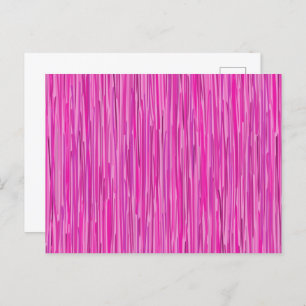 Pink Rain Vertical Striped Art Accent Pillow Postcard
