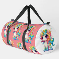 Pink Rainbow Girly Unicorn Large