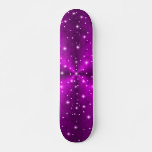 Pink Rainbow in Elephant Skin Leather optics Skateboard