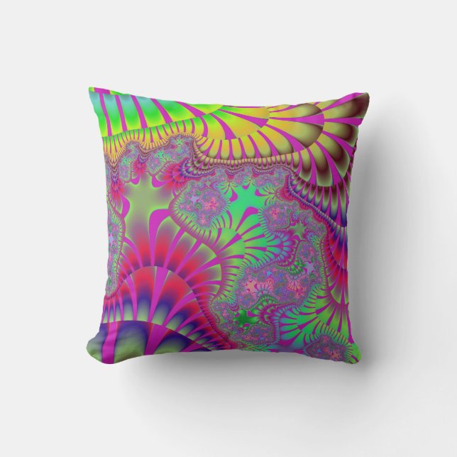 Pink Rainbow Melt Cushion (Front)