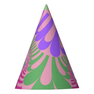 Pink Rainbow Mod Party Hat