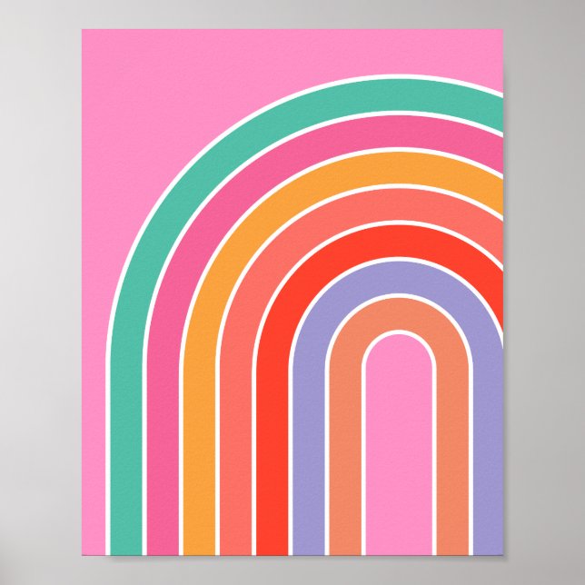 Pink Rainbow Poster (Front)