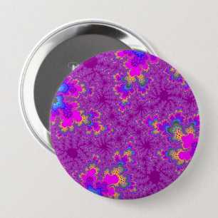 Pink Rainbow Speckle 10 Cm Round Badge