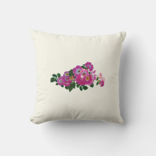 Pink Rambler Rose Cushion