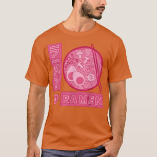 Pink Ramen Girl Loves Anime Ramen Japanese  T-Shirt