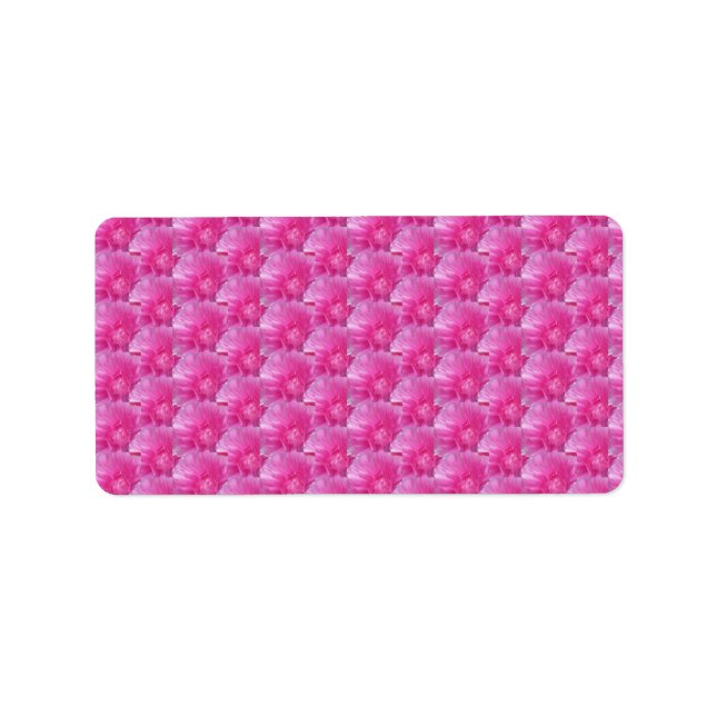 Pink Ranunculus – Modern Floral Dedign Label (Front)
