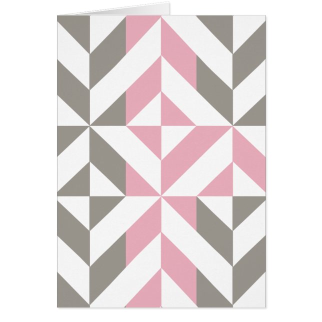 Pink Raspberry and Silver Geometric ZigZag (Front)