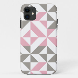 Pink Raspberry and Silver Geometric ZigZag Case-Mate iPhone Case