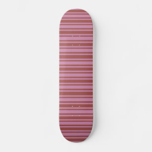 Pink / Raspberry Stripes custom skateboard