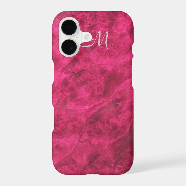 Pink Raspberry Textured Suede Look (Back)