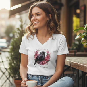 Pink Raven Roses T-Shirt