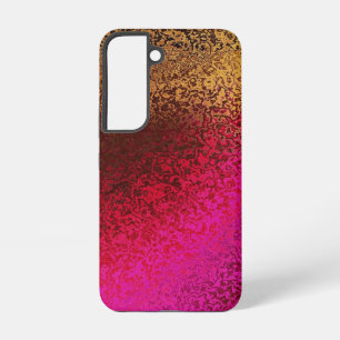 Pink Red And Gold Pattern Samsung Galaxy Case