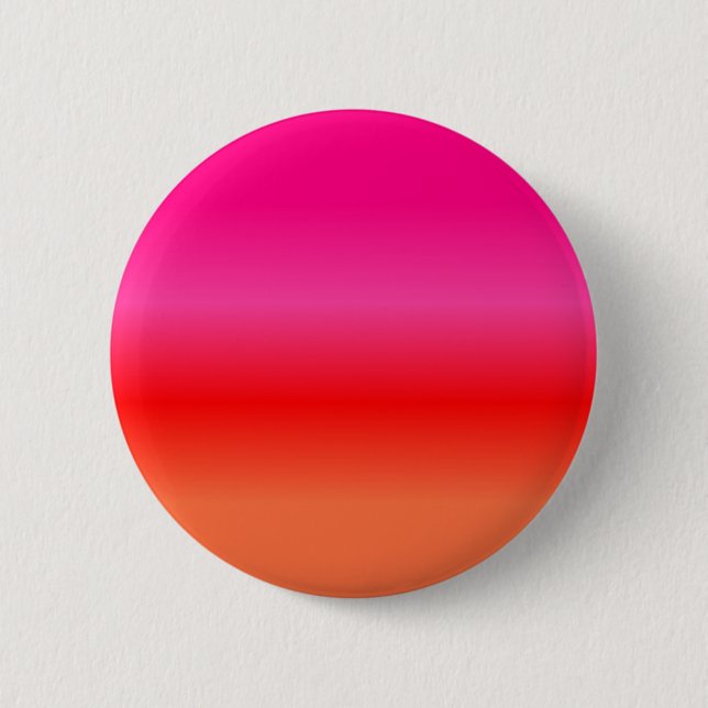 Pink, Red and Orange Gradient 6 Cm Round Badge (Front)