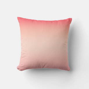 Pink red and yellow colour gradient background cushion