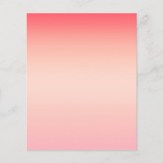 Pink red and yellow colour gradient background flyer (Front)