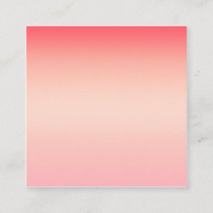 Pink red and yellow colour gradient background square business card