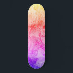 Pink Red Blue Purple Yellow Green Modern Abstract Skateboard<br><div class="desc">Pink Red Blue Purple Yellow Green Modern Abstract Art Template Trendy Blank Skateboard.</div>