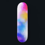 Pink Red Blue Purple Yellow Modern Colourful Skateboard<br><div class="desc">Pink Red Blue Purple Yellow Modern Colourful Abstract Art Trendy Custom Blank Template Skateboard.</div>