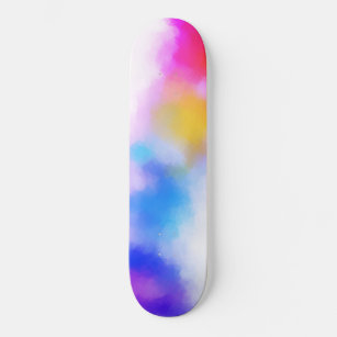 Pink Red Blue Purple Yellow Modern Colourful Skateboard